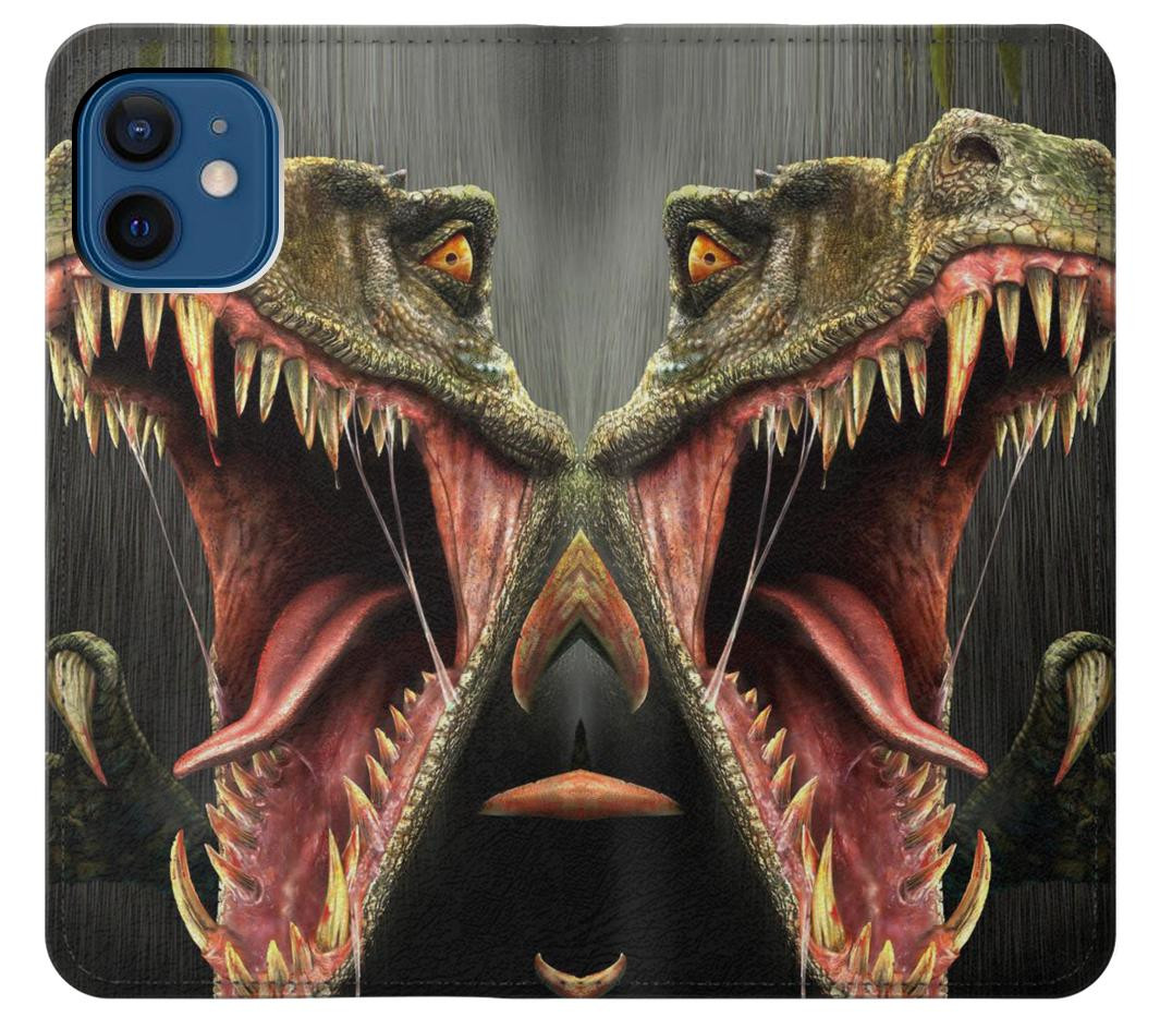 S0923 Dinosaur T-Rex Etui Coque Housse pour iPhone 12 mini